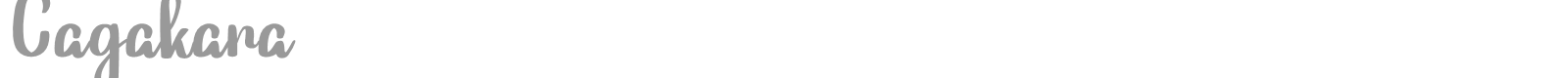 Cagakara font preview
